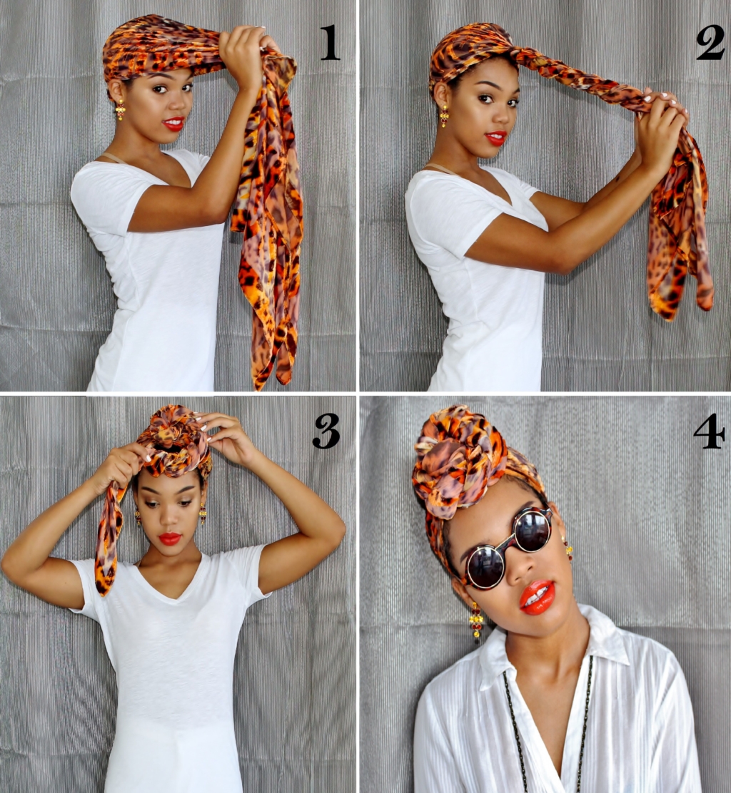 Красивые способы завязывания платков на голове